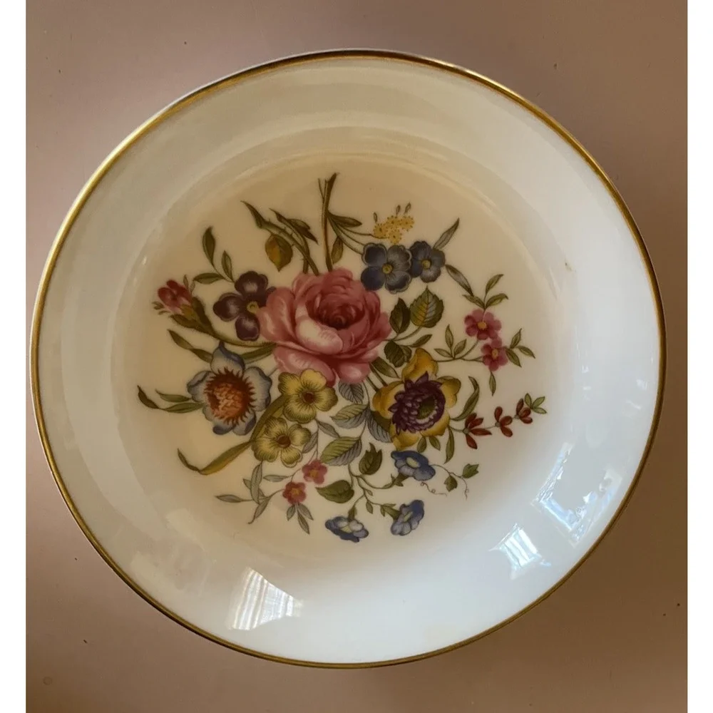 Royal Worcester Bone China Round Floral 3-3/4 